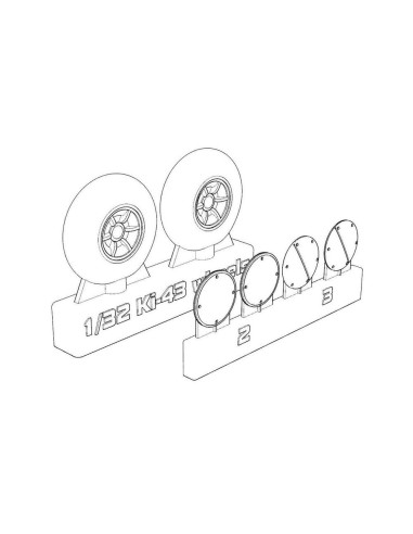 Ki-43 Hayabusa Wheels 