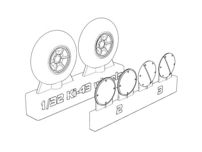 Ki-43 Hayabusa Wheels 