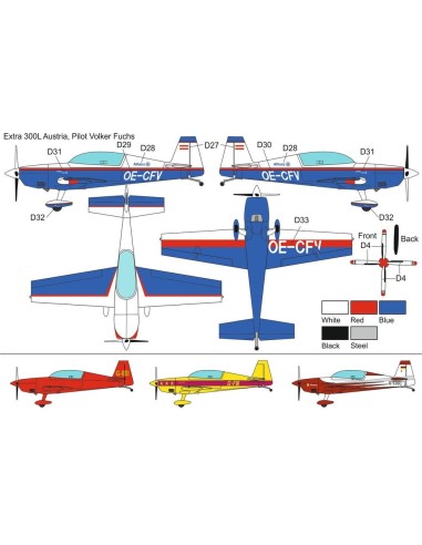 Extra EA-300 4 blade propeller 