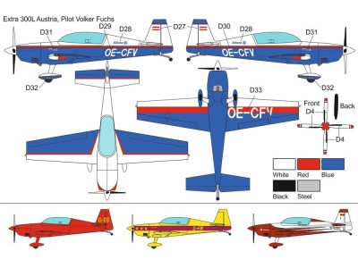 Extra EA-300 4 blade propeller 