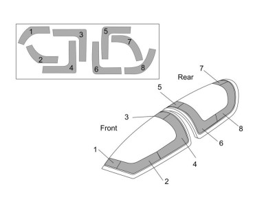DG-1000S Glider Canopy mask (BRENGUN kit) 