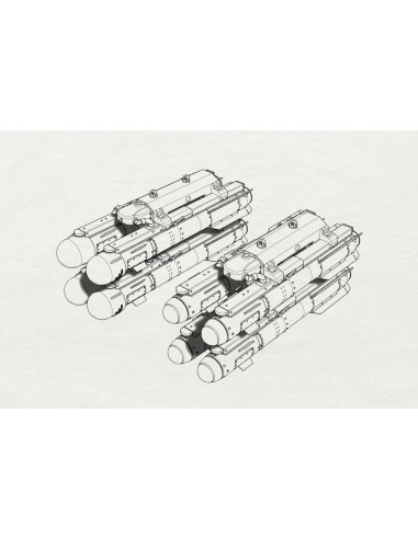 AGM-114 Hellfire (8pcs 2 racks) 