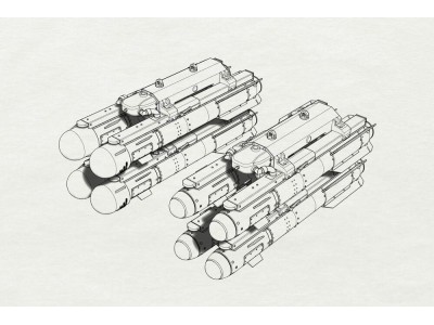 AGM-114 Hellfire (8pcs 2 racks) 