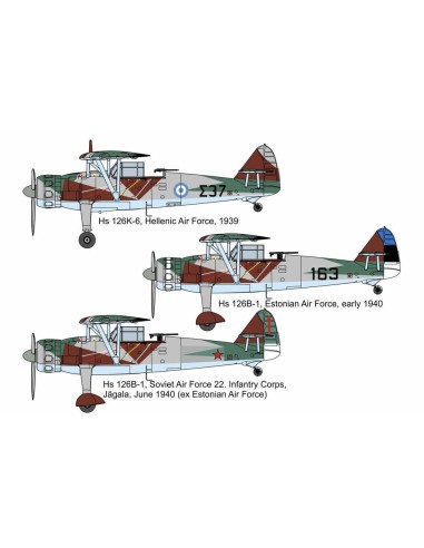 Henschel Hs-126K6/B1 GREECE-ESTONIA-USSR 