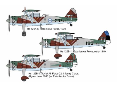 Henschel Hs-126K6/B1 GREECE-ESTONIA-USSR 