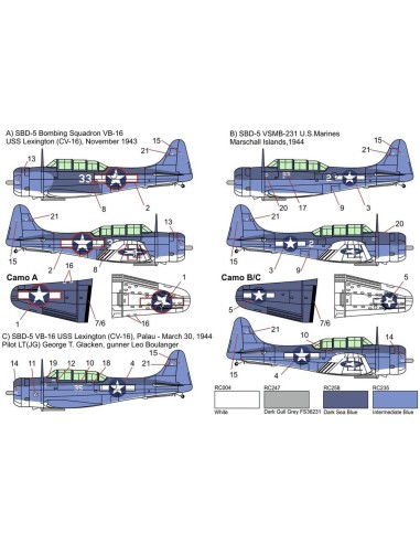 SBD-5 Dauntless „Pacific theatre“ 