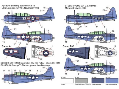 SBD-5 Dauntless „Pacific theatre“ 