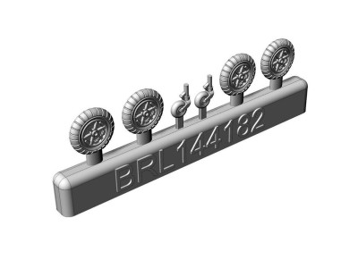 Messerschmitt Bf-109 A-F wheels set (2 sets) 