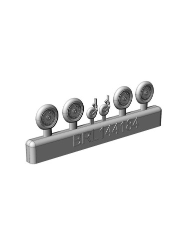 Messerschmitt Bf-109 K wheels set (2 sets) 