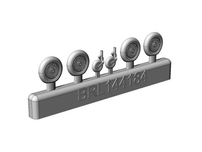Messerschmitt Bf-109 K wheels set (2 sets) 