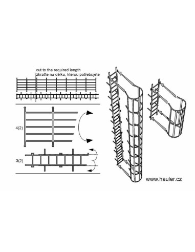 Safety cage ladders 