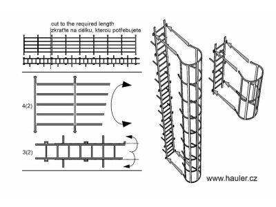 Safety cage ladders 