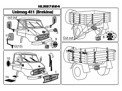 MB Unimog 411  (Brekina) 