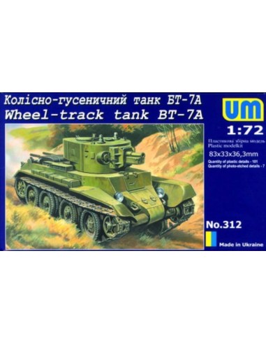 Wheel-Track tank BT-7A 