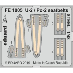 U-2 / Po-2 seatbelts STEEL for ICM 