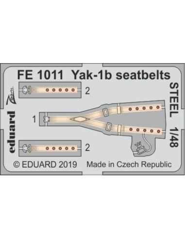 Yak-1b seatbelts STEEL for Zvezda 