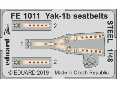 Yak-1b seatbelts STEEL for Zvezda 