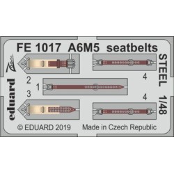 A6M5 seatbelts STEEL for Tamiya 