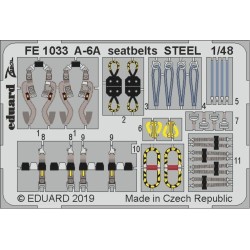 A-6A seatbelts STEEL for Hobby Boss 