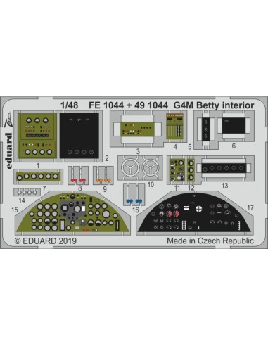 G4M Betty interior for Tamiya 