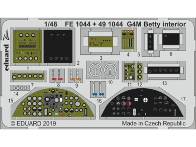 G4M Betty interior for Tamiya 