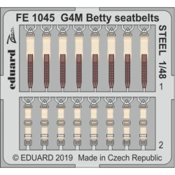 G4M Betty seatbelts STEEL for Tamiya 
