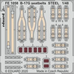 B-17G seatbelts STEEL for HKM 
