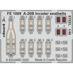 A-26B Invader seatbelts STEEL for ICM 