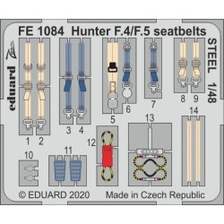 Hunter F.4/F.5 seatbelts STEEL for Airfix 