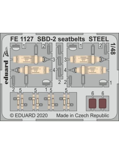 SBD-2 seatbelts STEEL for Academy 