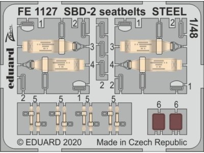 SBD-2 seatbelts STEEL for Academy 