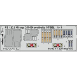 Mirage 2000D seatbelts STEEL 1/48 KINETIC 