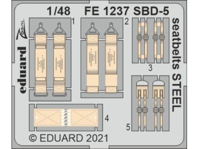 SBD-5 seatbelts STEEL, for REVELL 