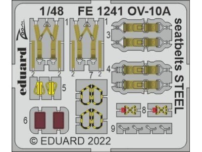 OV-10A seatbelts STEEL for ICM 