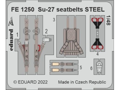 Su-27 seatbelts STEEL for GREAT WALL HOBBY 