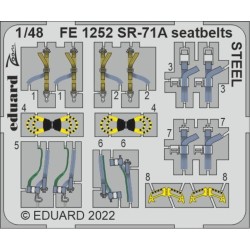 SR-71A seatbelts STEEL for REVELL 