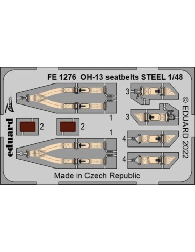 OH-13 seatbelts STEEL 1/48 