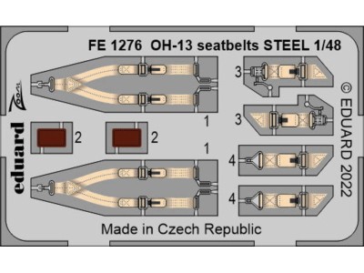 OH-13 seatbelts STEEL 1/48 