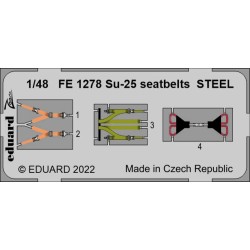 Su-25 seatbelts STEEL 1/48 