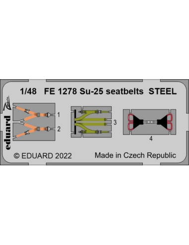 Su-25 seatbelts STEEL 1/48 