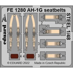AH-1G seatbellts STEEL 1/48 