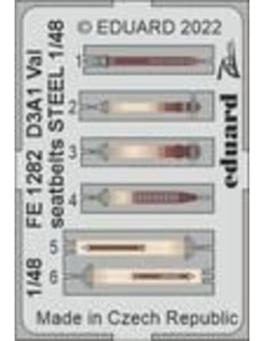 D3A1 Val seatbelts STEEL 1/48 