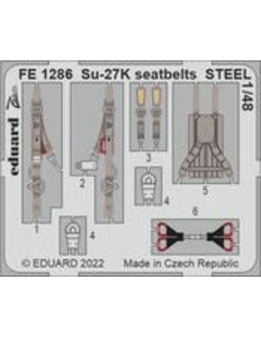 Su-27K seatbelts STEEL 1/48 