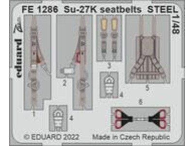 Su-27K seatbelts STEEL 1/48 
