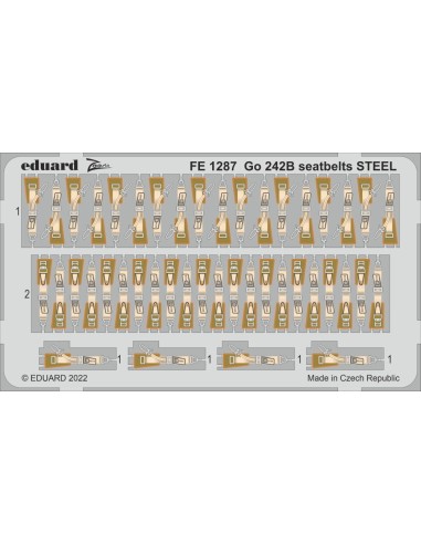 Go 242B seatbelts STEEL 1/48 