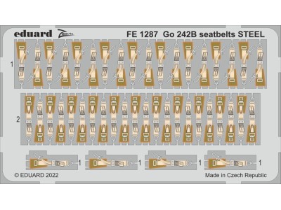 Go 242B seatbelts STEEL 1/48 