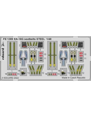 EA-18G seatbelts STEEL 