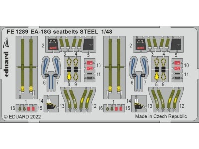 EA-18G seatbelts STEEL 