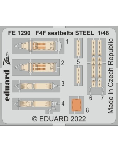F4F seatbelts STEEL 