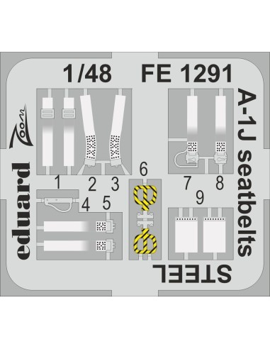 A-1J seatbelts STEEL 